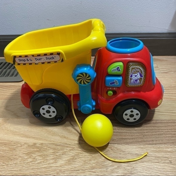 V-tech Musical Dump Truck Toy Ball Popper Drop & Dump - Picture 2 of 6